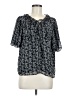 Ann Taylor LOFT 100% Polyester Black Short Sleeve Blouse Size M - photo 1