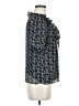 Ann Taylor LOFT 100% Polyester Black Short Sleeve Blouse Size M - photo 4