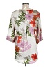 Zara Basic Floral Ivory Short Sleeve Blouse Size M - photo 2