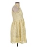 Zara Basic 100% Polyester Yellow Cocktail Dress Size S - photo 4