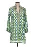 Barbara Gerwit 100% Cotton Green 3/4 Sleeve Blouse Size S - photo 1