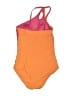 Lands' End Color Block Orange One Piece Swimsuit Size 8 - photo 2
