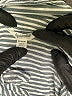 Splendid 100% Viscose Stripes Silver Long Sleeve Button-Down Shirt Size M - photo 7