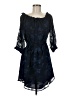 19 Cooper 100% Polyester Blue Cocktail Dress Size M - photo 1