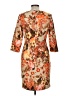 Talbots Print Orange Cocktail Dress Size 8 (petite) - photo 2