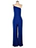 Crystal Sky Color Block Blue Jumpsuit Size M - photo 1