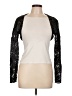 David Meister 100% Polyester Silver Long Sleeve Top Size 12 - photo 1