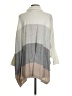 Calvin Klein Color Block Gray Poncho Size Sm - Med - photo 2