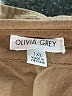 Olivia Grey Solid Brown Long Sleeve Button-Down Shirt Size 1X - photo 7