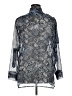 Lark Lane Paisley Silver Long Sleeve Blouse Size 16 - photo 2