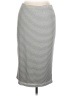Bobeau Stripes Gray Casual Skirt Size L - photo 1