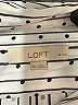 Ann Taylor LOFT Polka Dots White Long Sleeve Blouse Size M (petite) - photo 7