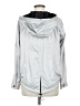 Rebecca Minkoff 100% Polyester Metallic Silver Raincoat Size M - photo 2