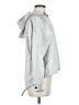 Rebecca Minkoff 100% Polyester Metallic Silver Raincoat Size M - photo 4