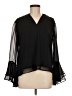 Ann Taylor 100% Polyester Black Long Sleeve Blouse Size M - photo 1