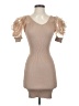 Main Strip Tan Cocktail Dress Size S - photo 1