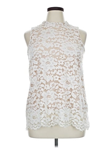 Rose + Olive Sleeveless Blouse (view 1)