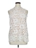 Rose + Olive Ivory Sleeveless Blouse Size XL - photo 1
