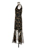 Sam Edelman 100% Polyester Print Black Cocktail Dress Size 8 - photo 5