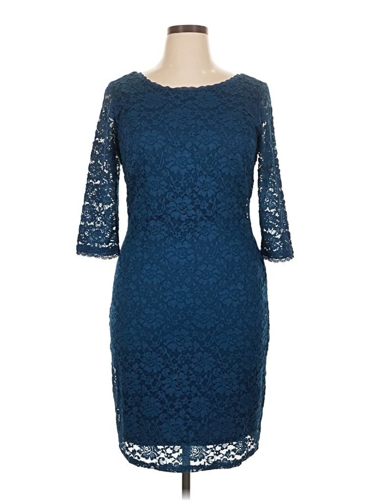 Pre-owned Laundry By Shelli Segal Cocktail Dress In Blue