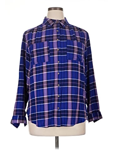 Cato 3/4 Sleeve Button-Down Shirt (view 1)