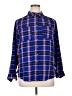 Cato Plaid Blue 3/4 Sleeve Button-Down Shirt Size 14 - 16 - photo 1