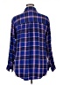 Cato Plaid Blue 3/4 Sleeve Button-Down Shirt Size 14 - 16 - photo 2