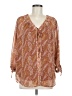 NYDJ Orange 3/4 Sleeve Blouse Size M - photo 1