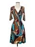 Bluheaven Print Brown Cocktail Dress Size S - photo 1