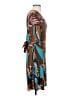Bluheaven Print Brown Cocktail Dress Size S - photo 4