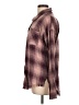 Hem & Thread 100% Cotton Plaid Brown Long Sleeve Button-Down Shirt Size L - photo 5