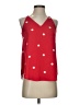 Ann Taylor LOFT 100% Polyester Red Sleeveless Blouse Size XS - photo 1