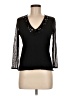 Unbranded Black 3/4 Sleeve Top Size M (estimated) - photo 1