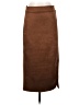 Olivia Blu Solid Brown Casual Skirt Size S - photo 1