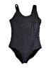 EXLURA Solid Black Blue One Piece Swimsuit Size XL - photo 1