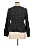 Shein Curve 100% Polyester Polka Dots Black Long Sleeve Blouse Size 0X - photo 2