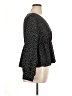 Shein Curve 100% Polyester Polka Dots Black Long Sleeve Blouse Size 0X - photo 4