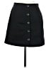 Lush 100% Polyester Solid Black Casual Skirt Size S - photo 1
