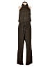 En Focus Studio Polka Dots Brown Gold Jumpsuit Size 4 - photo 1