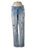 H&M 100% Cotton Hearts Blue Jeans Size 6 - photo 1