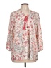 Tahari 100% Polyester Pink 3/4 Sleeve Blouse Size L - photo 1