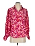 Q2 100% Polyester Paisley Pink 3/4 Sleeve Blouse Size S - photo 1