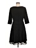 Tahari 100% Polyester Solid Black Casual Dress Size 8 - photo 2