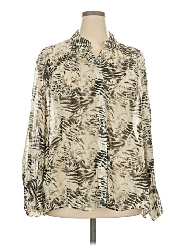 Lafayette 148 New York Long Sleeve Blouse (view 1)