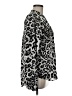 MICHAEL Michael Kors 100% Polyester Animal Print Silver Long Sleeve Blouse Size M - photo 4