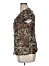 East5th 100% Polyester Animal Print Brown Short Sleeve Blouse Size XL - photo 5