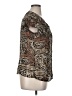 East5th 100% Polyester Animal Print Brown Short Sleeve Blouse Size XL - photo 4