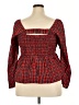 Old Navy Red Long Sleeve Blouse Size 2X - photo 2