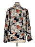 Anna 100% Polyester Print Gray 3/4 Sleeve Blouse Size XL - photo 2