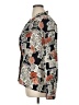 Anna 100% Polyester Print Gray 3/4 Sleeve Blouse Size XL - photo 5